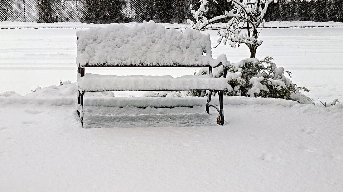 Snowy Bench