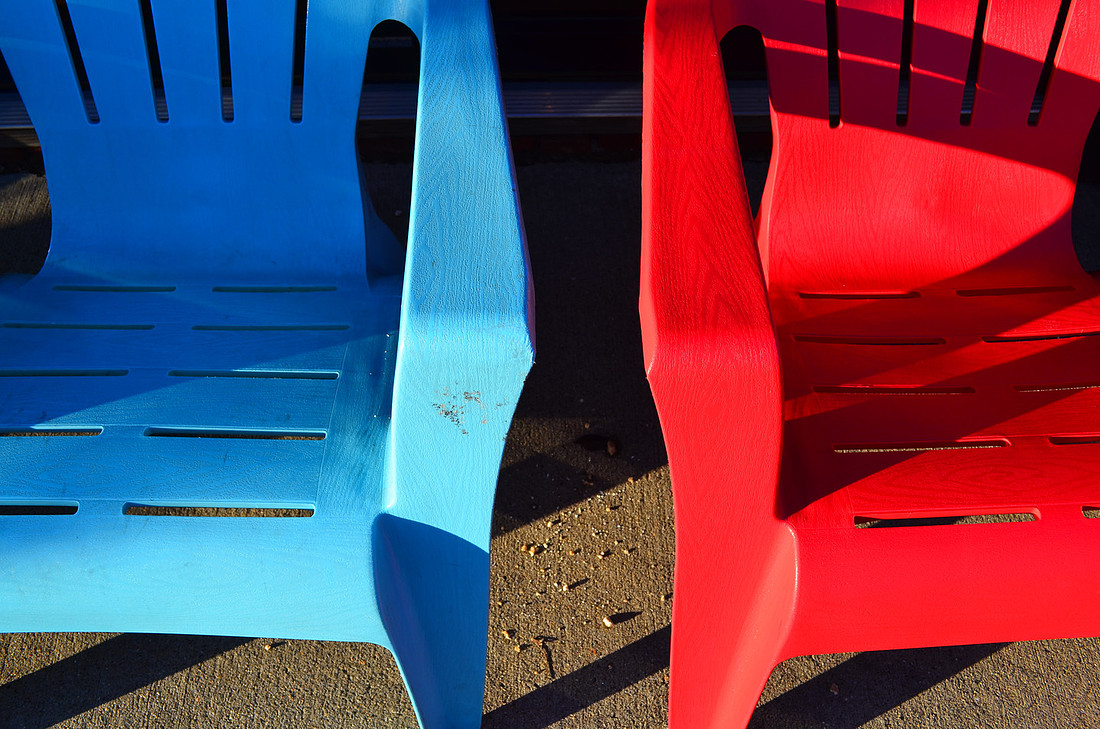 Blue and Red