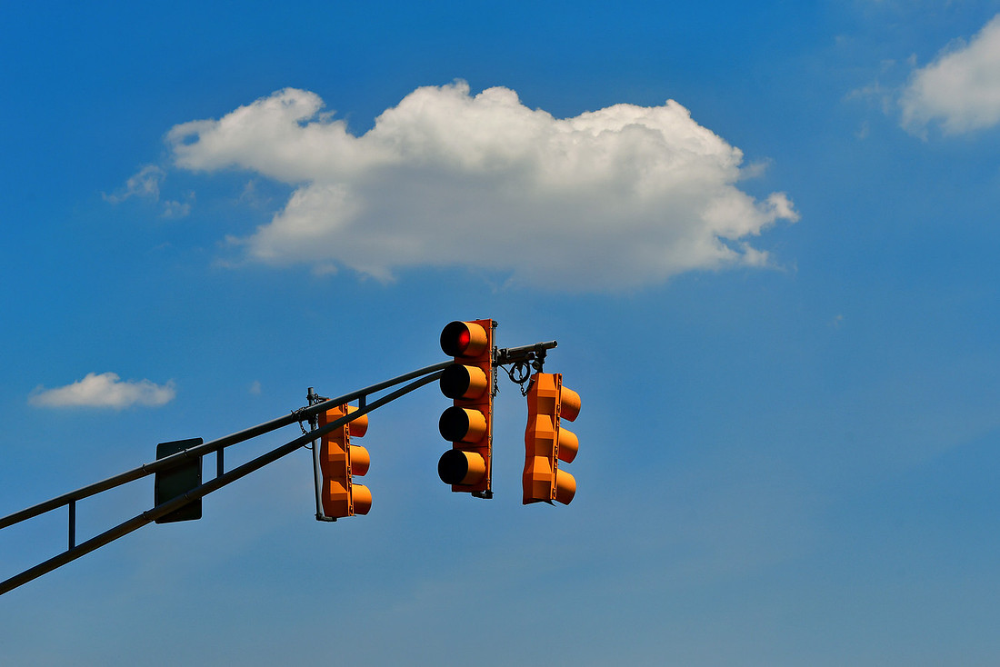 Three Lights and Clouds