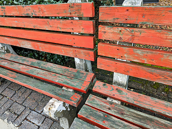 Worn Red