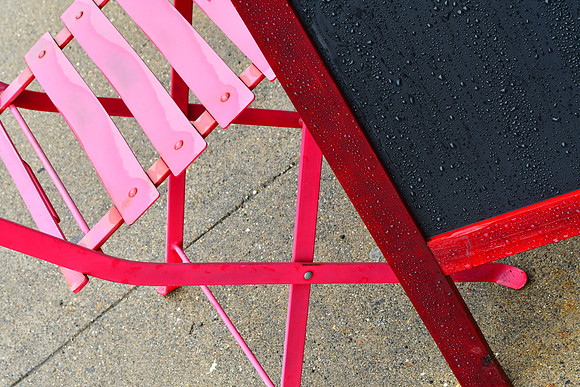 Chair and Sign
