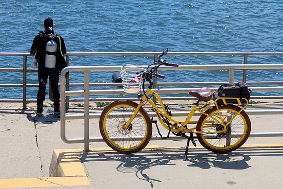 Diver and Bike