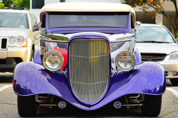 Purple and Beige