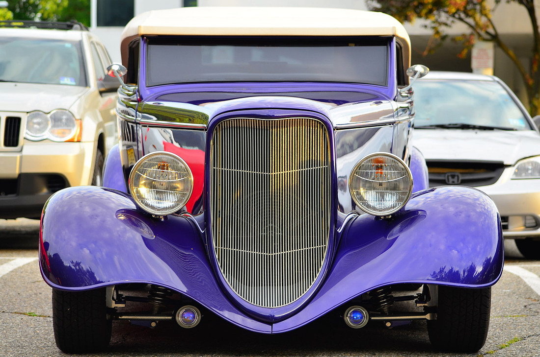 Purple and Beige