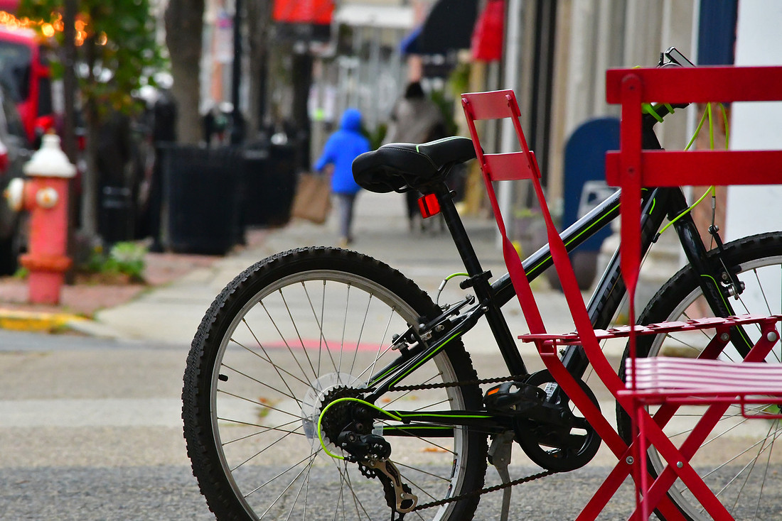 Chairs and Bike